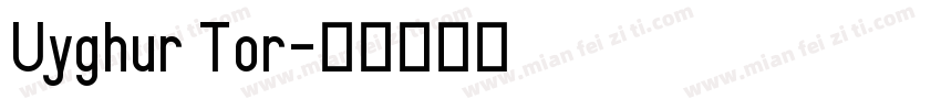 Uyghur Tor字体转换